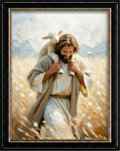 Jesus Carrying Little Lamb Home - Canvas